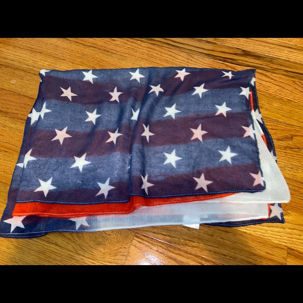 Vintage American Flag Scarf